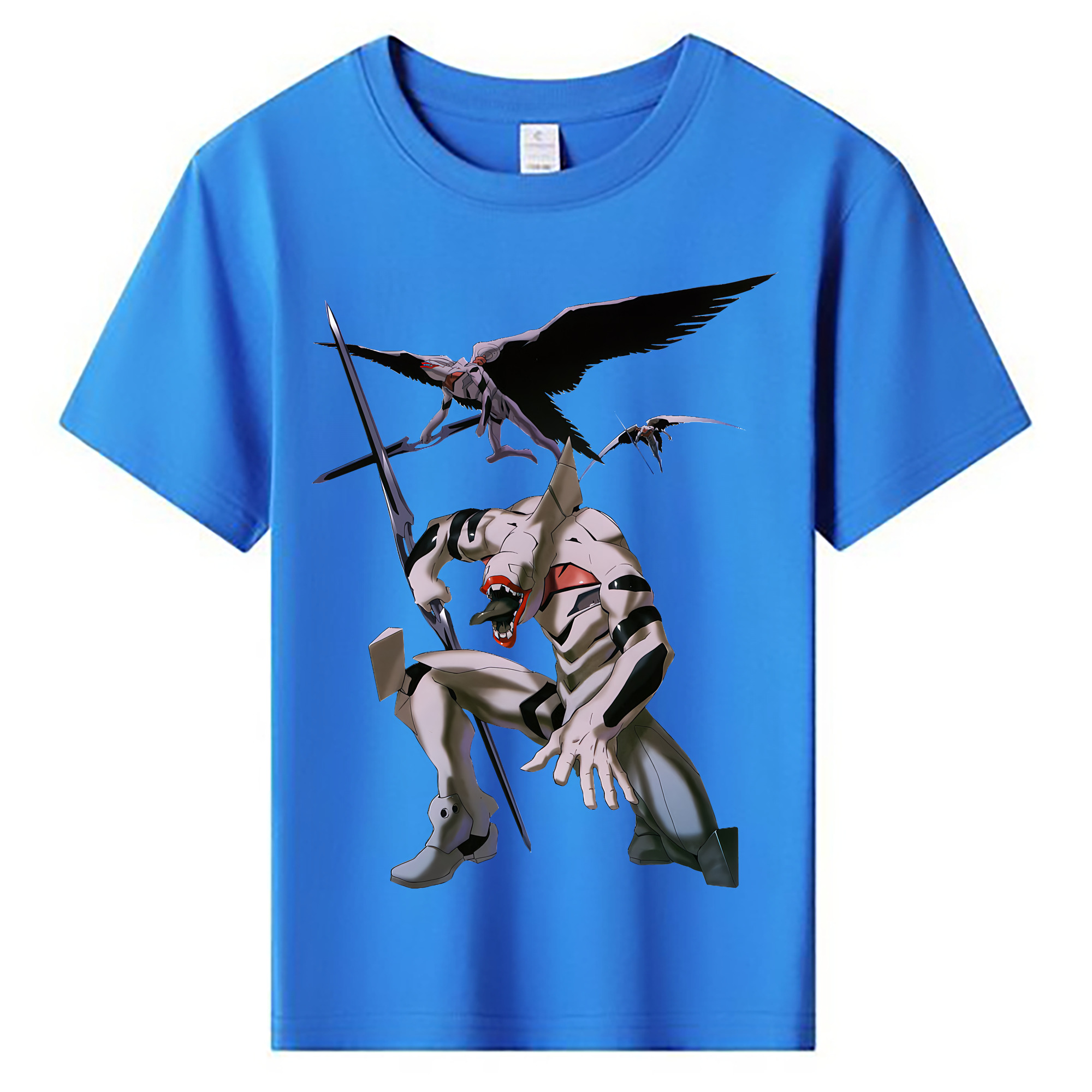 （画像用） EVA 新世紀エヴァンゲリオン 綿100％キッズTシャツ（フロントプリント）